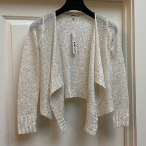 NEW NWT DKNY Knit and Sequined Sweater